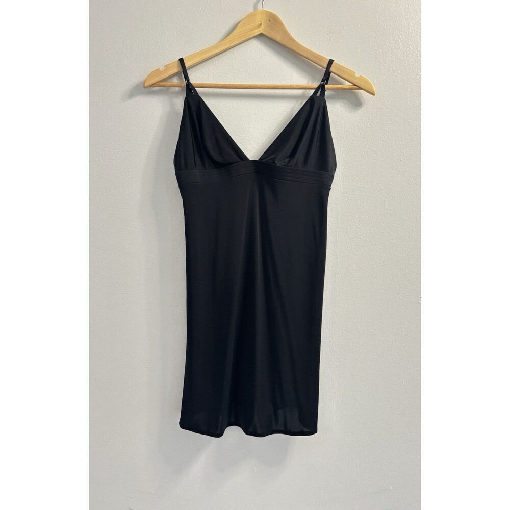 Y2K Victoria's Secret Black Backless Babydoll Slip Dress Size Small